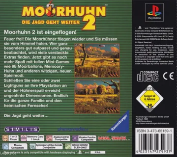 Moorhuhn 2 - Die Jagd geht weiter (GE) box cover back